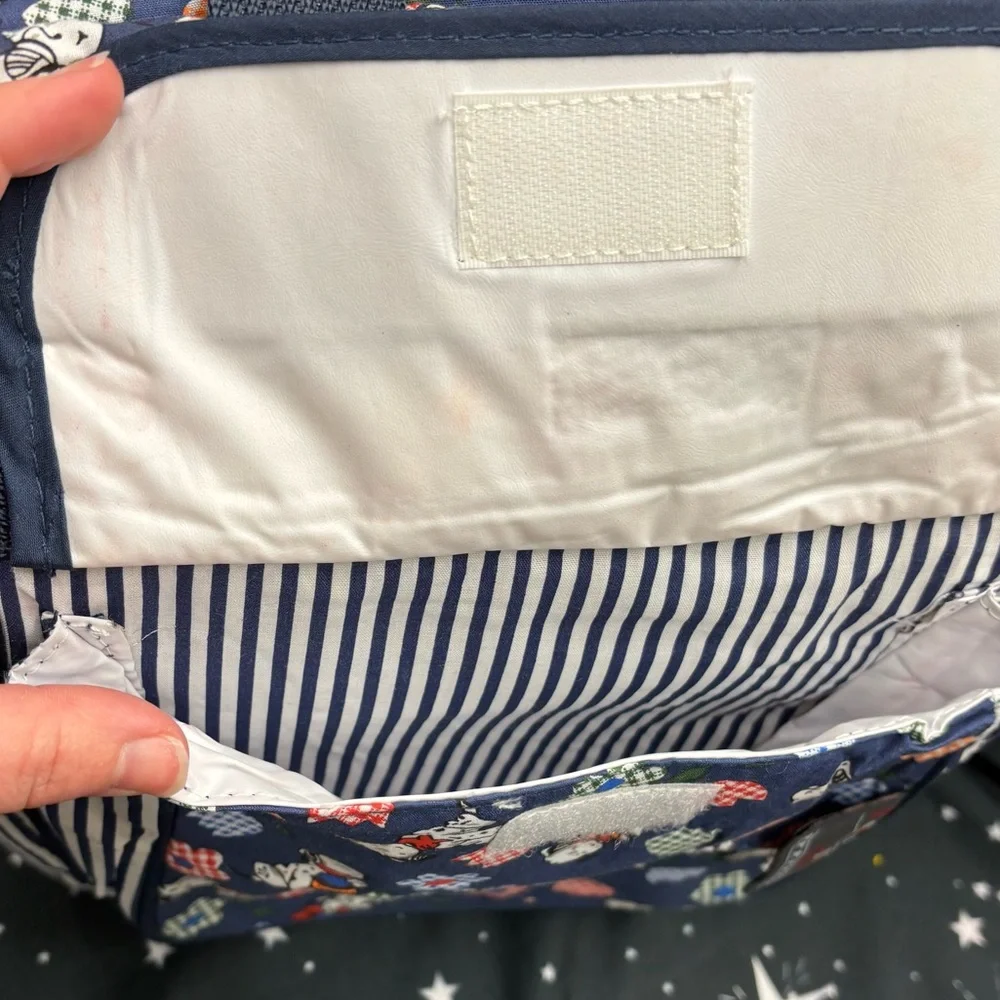 Cute+compact vintage EK diaper bag, bottle carrier